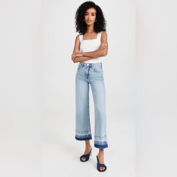 SIMKHAI Jude Crop Wide Leg Jeans in Santa Monica multiple sizes - Picture 2 of 10